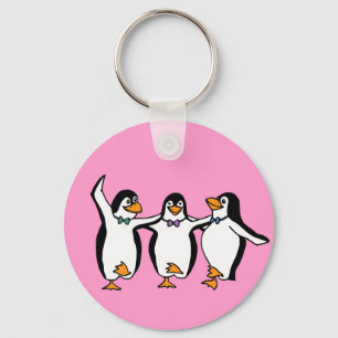 Dancing Penguins Keychain