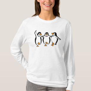 Dancing Penguins Long Sleeve T Shirt