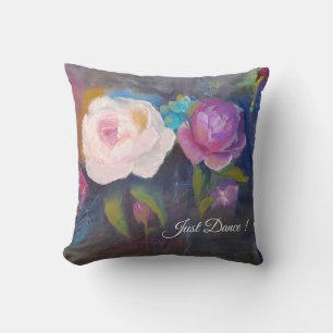 Dancing Peonies  Throw Pillow