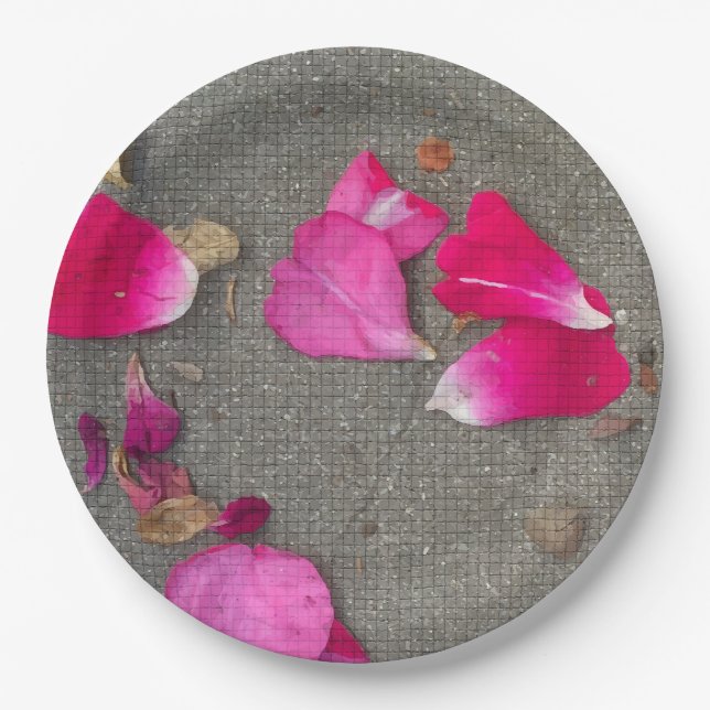 Dancing Petals IV Paper Plate (Front)