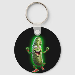 Dancing Pickle Keychain
