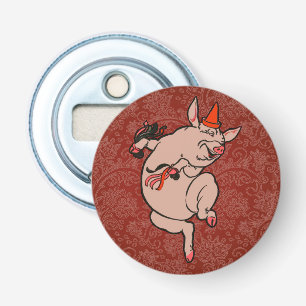 Dancing Pig Antique Cute Dancer Bottle Opener