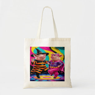 Dancing Pigs Tote Bag