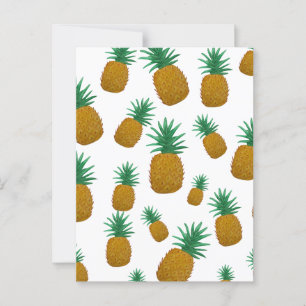 Dancing pineapples postcard