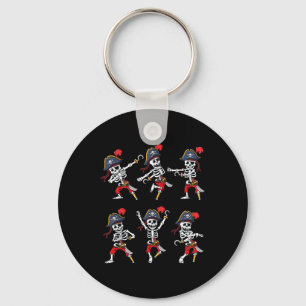 Dancing Pirate Skeletons Dance Challenge Boys Kids Keychain