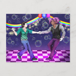Dancing Pride Couple Postcard