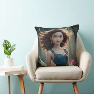 Dancing Princess Photo Throw Pillow