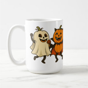 Dancing Pumpkins in Halloween Costumes – Funny Gho Coffee Mug