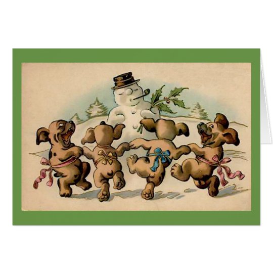 Dancing Puppies Card