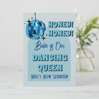 Dancing Queen Anniversaire Invitation
