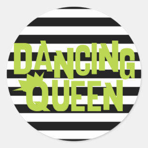 Dancing Queen Classic Round Sticker