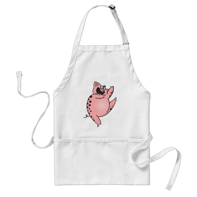 Dancing Queen | Dancing Pig | Dancing Cartoon Pig Standard Apron (Front)
