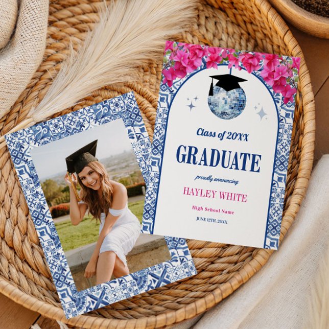 Dancing Queen Disco Ball Class of 2026 Graduation Announcement (Creator Uploaded)