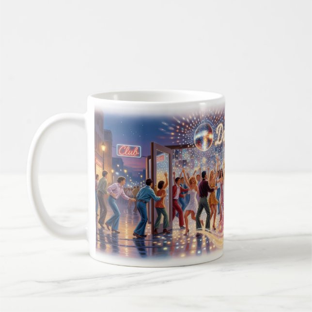 Dancing Queen — Disco Glitter Night Magic Mug (Left)