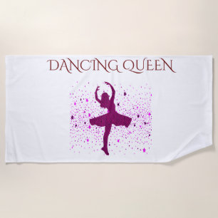 DANCING QUEEN girl's beach towel. Towel