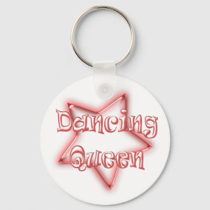 Dancing Queen Girls Pink Logo Key Chain