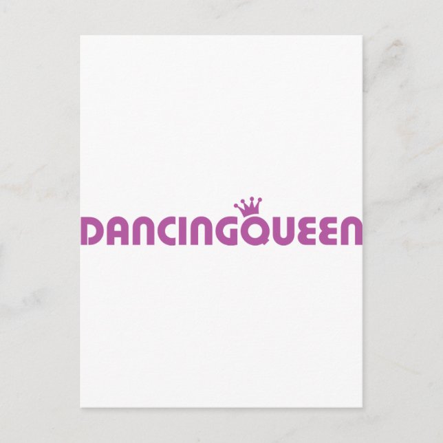 dancing queen icon postcard (Front)