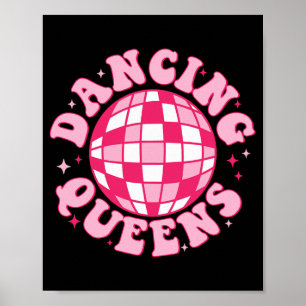 Dancing Queen Retro Bridesmaids 70’s Disco Bachelo Poster