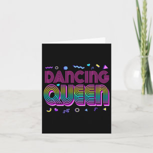 Dancing Queen Shirt Vintage Dancing 70s  Card