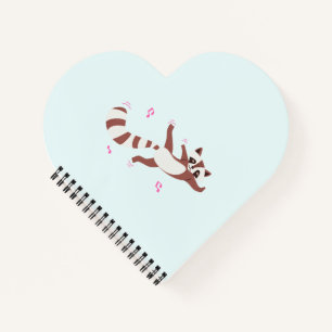 Dancing Raccoon Breakdance Vibes – Cute Animal Str Notebook