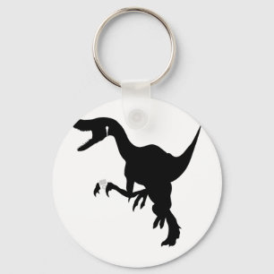 Dancing Raptor design Keychain