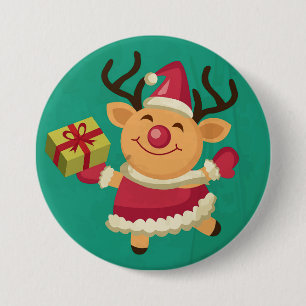 Dancing Reindeer Button