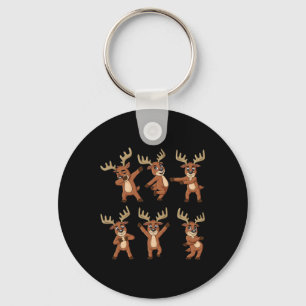 Dancing Reindeer Dance Challenge Christmas Boys Gi Keychain