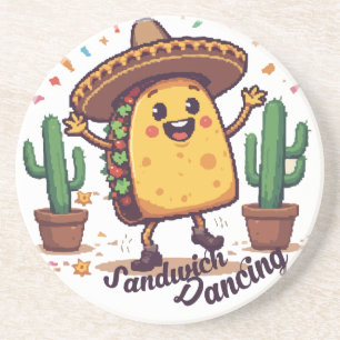 Dancing Sandwich Fiesta Coaster