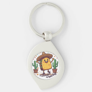 Dancing Sandwich Fiesta Keychain