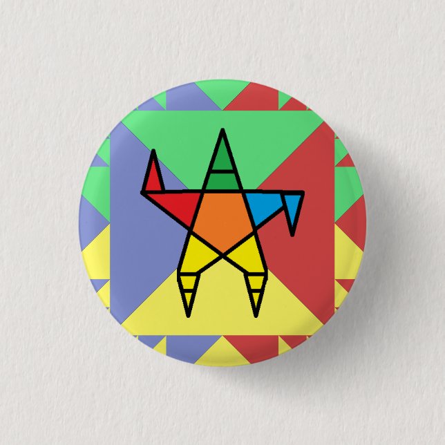 Dancing Sanghagram Button (Front)