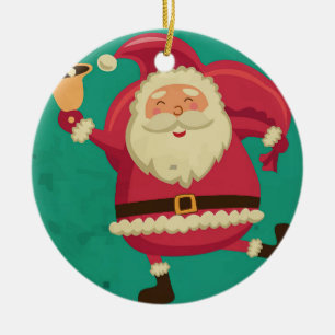 Dancing Santa Ornament