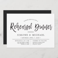 Dancing Script | Minimal Rehearsal Dinner