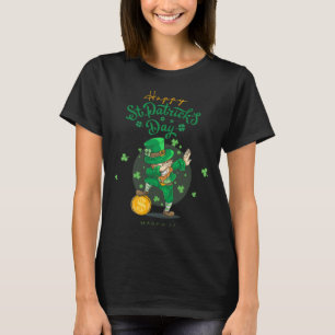 Dancing Shamrock Ireland Vintage distressed green T-Shirt