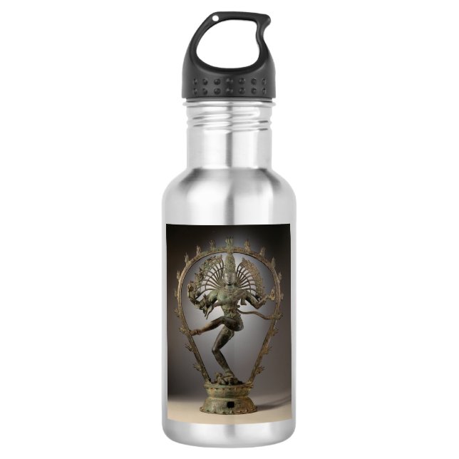 Dancing Shiva Goddess statue 532 Ml Water Bottle (Front)