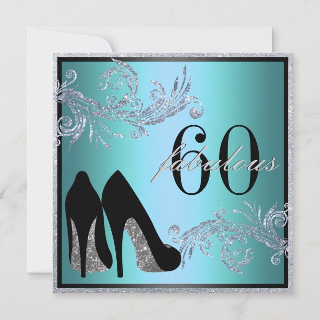 Dancing Shoes - Fabulous 50th Birthday Invitation (Front)
