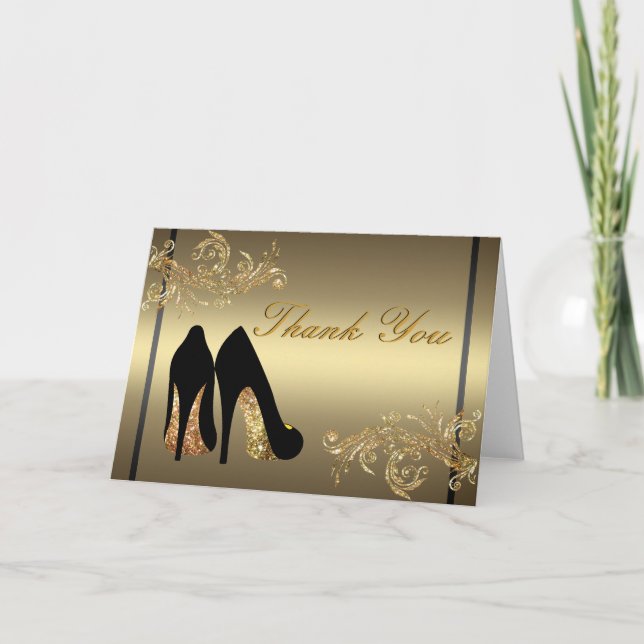 Dancing shoes matching Thank You Card (Front)