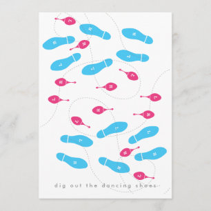 Dancing Shoes Save the Date Invitation