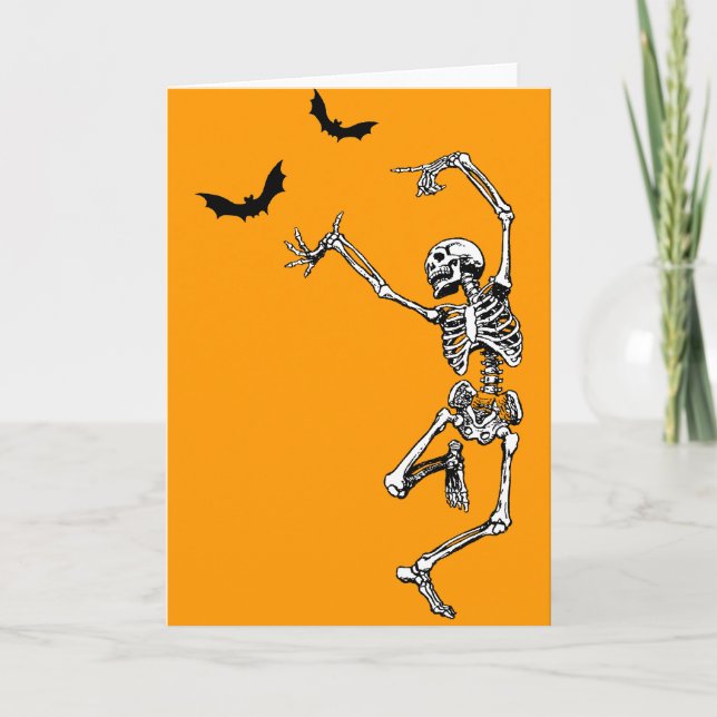 Dancing Skeleton Card (Front)