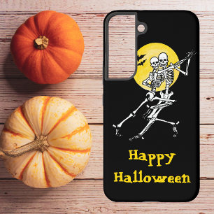 Dancing Skeleton Couple Under a Full Moon Samsung Galaxy Case