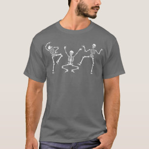 Dancing skeleton Dance Scary Halloween Men Women B T-Shirt
