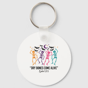 Dancing Skeleton Dry Bones Come Alive Christian Ha Keychain