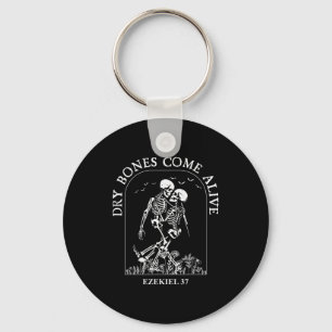 Dancing Skeleton Dry Bones Come Alive Christian Ha Keychain