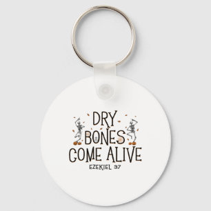 Dancing Skeleton Dry Bones Come Alive Halloween Ch Keychain