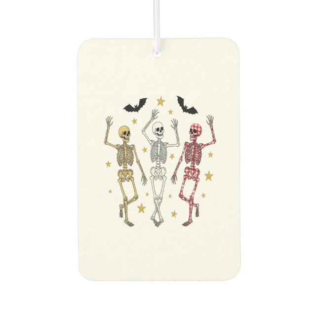 Dancing Skeleton Halloween Air Freshener (Front)