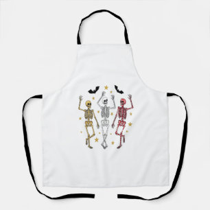 Dancing Skeleton Halloween Apron