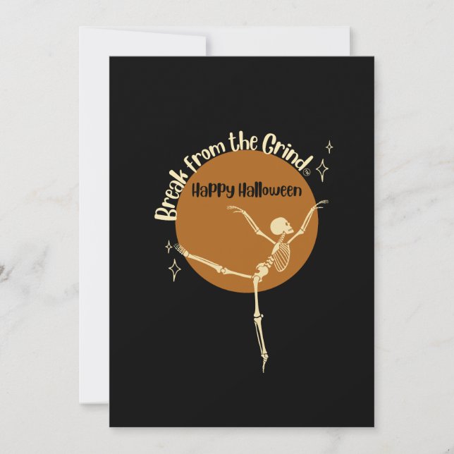 Dancing Skeleton Invitation (Front)