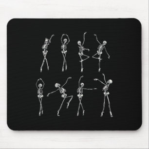 Dancing Skeleton Llerinas Halloween Costume Llet G Mouse Pad