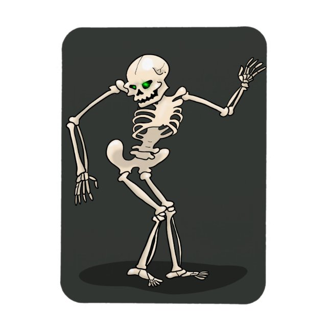 Dancing Skeleton Magnet (Vertical)
