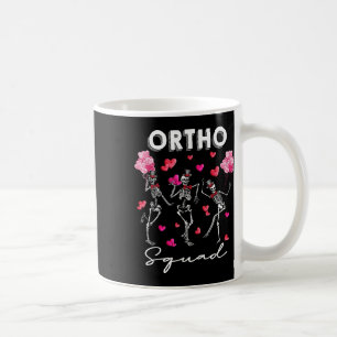 Dancing Skeleton Ortho Squad Orthopedic Valentines Coffee Mug