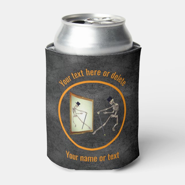 Dancing Skeleton Personalized Can Cooler (Can Front)